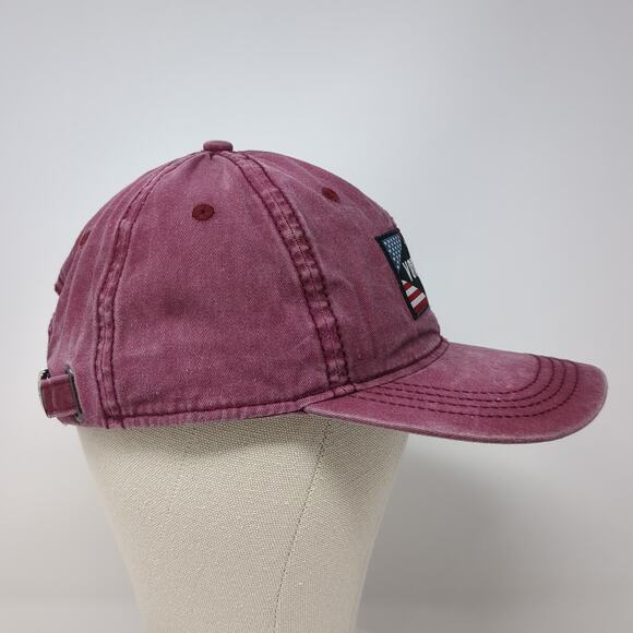 Vortex USA Slideback Baseball Hat Red One Size Adjustable Vent Holes - Picture 5 of 9